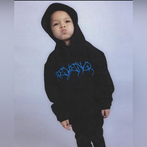Revenge X lightning hoodie black/blue from the last xxxtentacion drop